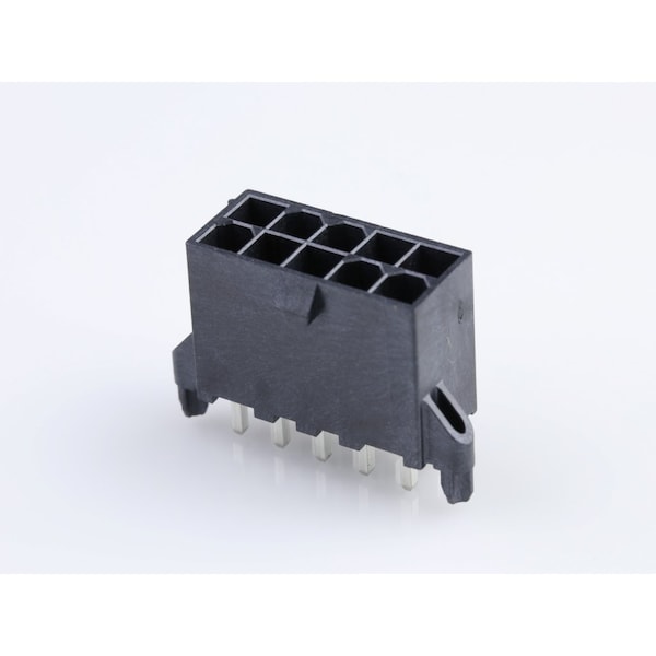 Molex Mini-Fit Jr LCP Vert. Hdr pegs 10ckt Tin 46207-0210 - main